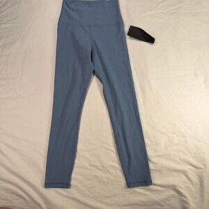 Five the Label Youth XL Slate Blue Textured High Waist Athletic Leggings‎ NWT